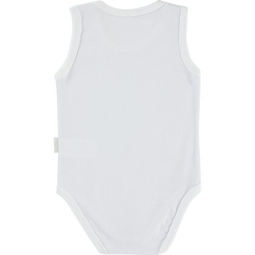 Baby Snap Fastener Body 3-9 Months White