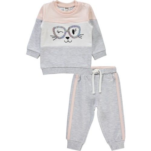 Baby Girl Suit 6-18 Months Powder
