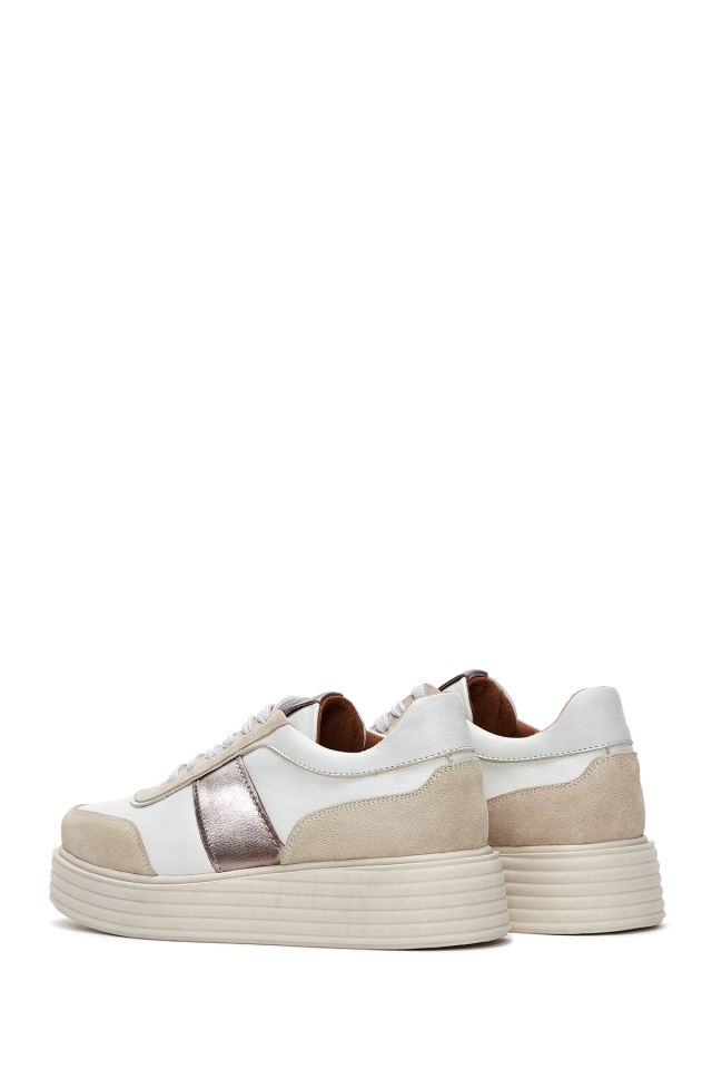 Women's Thick Sole Genuine Leather Sneaker
