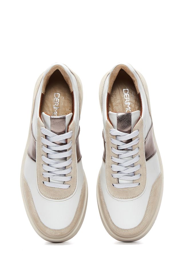 Women's Thick Sole Genuine Leather Sneaker