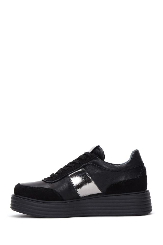 Kadın Kalın Tabanlı Deri Sneaker