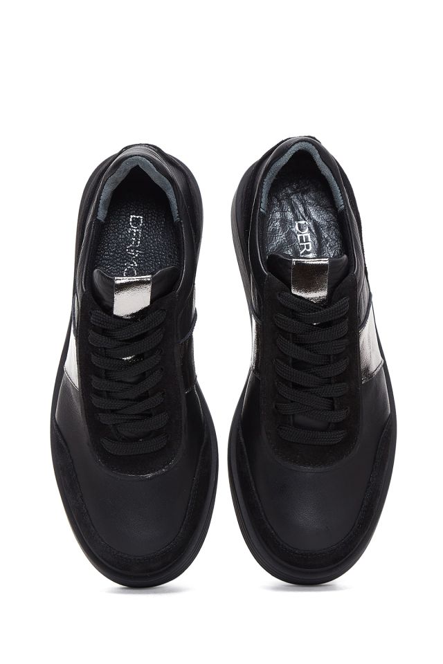 Kadın Kalın Tabanlı Deri Sneaker