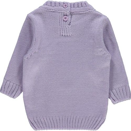 Kız Bebek Triko Kazak 6-18 Ay Lila