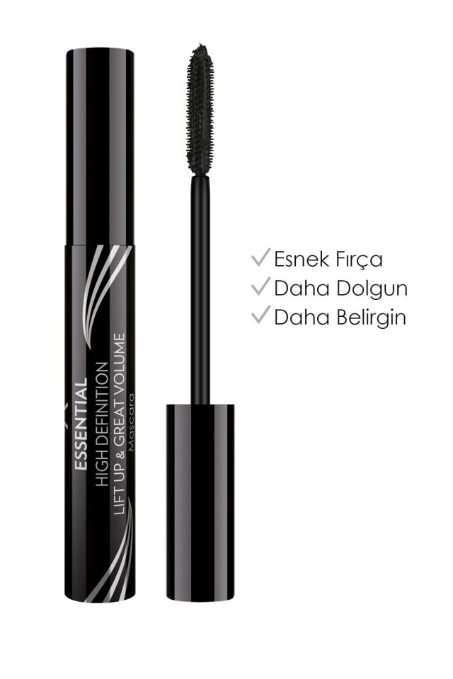 Hacim Etkili Siyah Maskara - Essential High Definition&Liftup&Great Volume Mascara