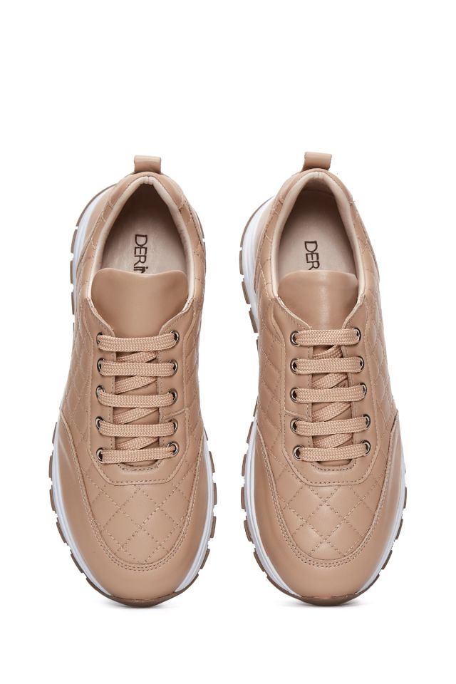 Kadın Deri Kapitone Sneaker