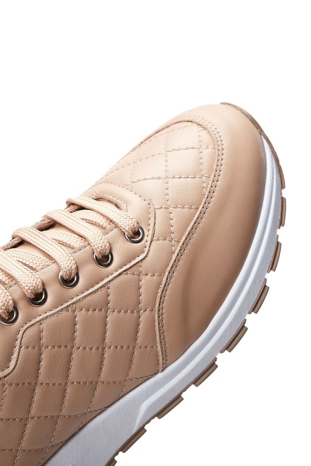 Kadın Deri Kapitone Sneaker