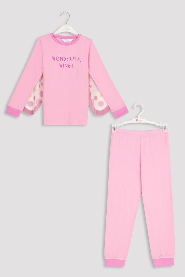 Pembe Girls Wonderful Wings Pijama Takımı