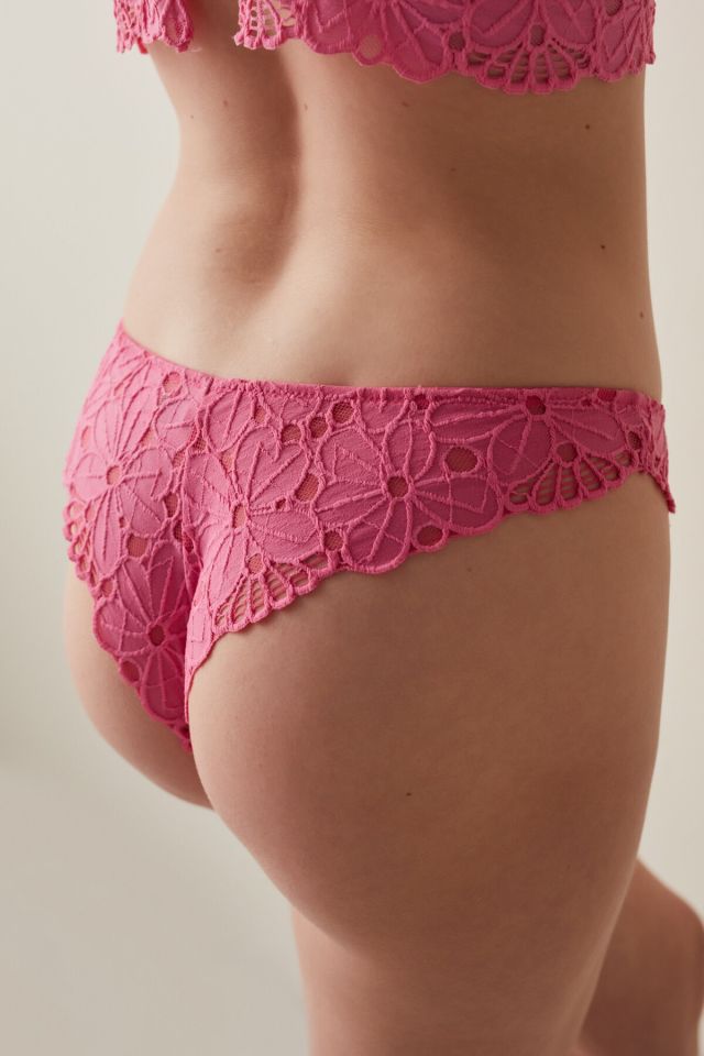 Pink Grandeur V Shape Brazilian Panties