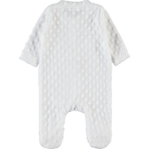 Kız Bebek Patikli Tulum 1-6 Ay Ekru