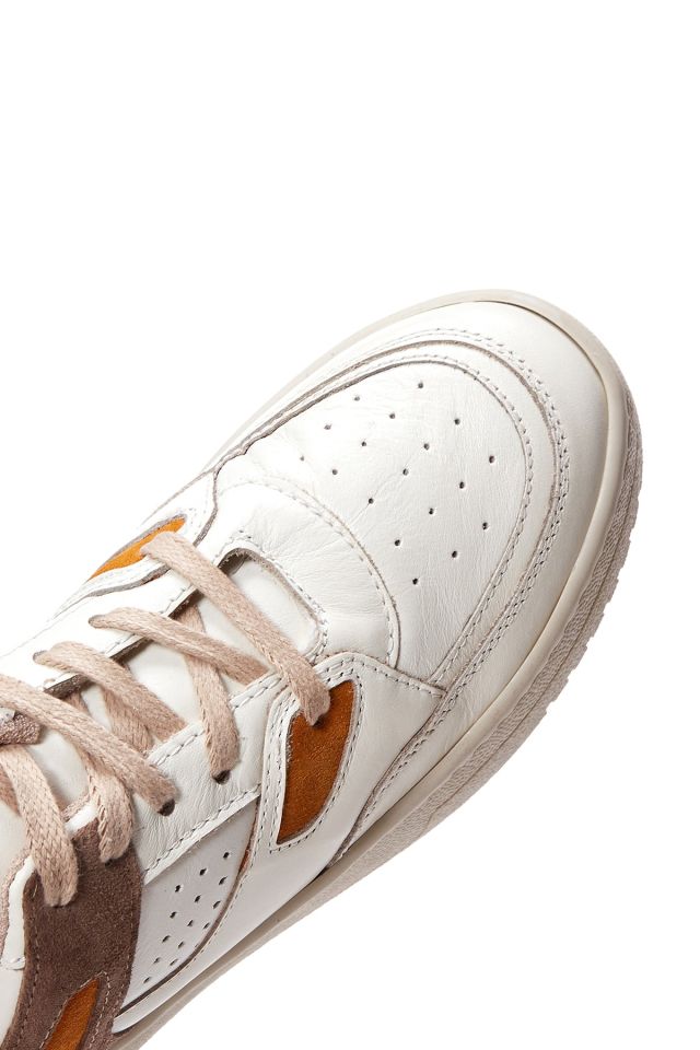 Kadın Süet Detaylı Deri Sneaker