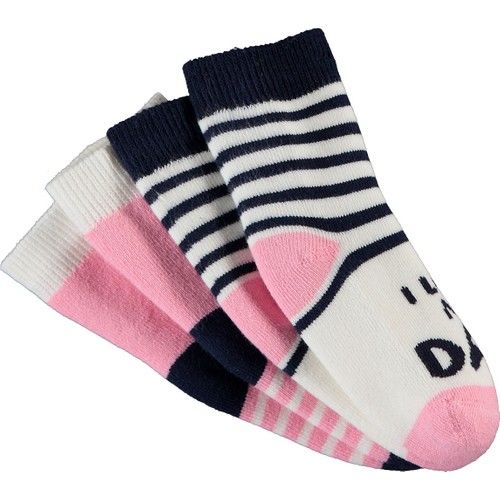Kız Bebek İkili Patik Çorap Pembe