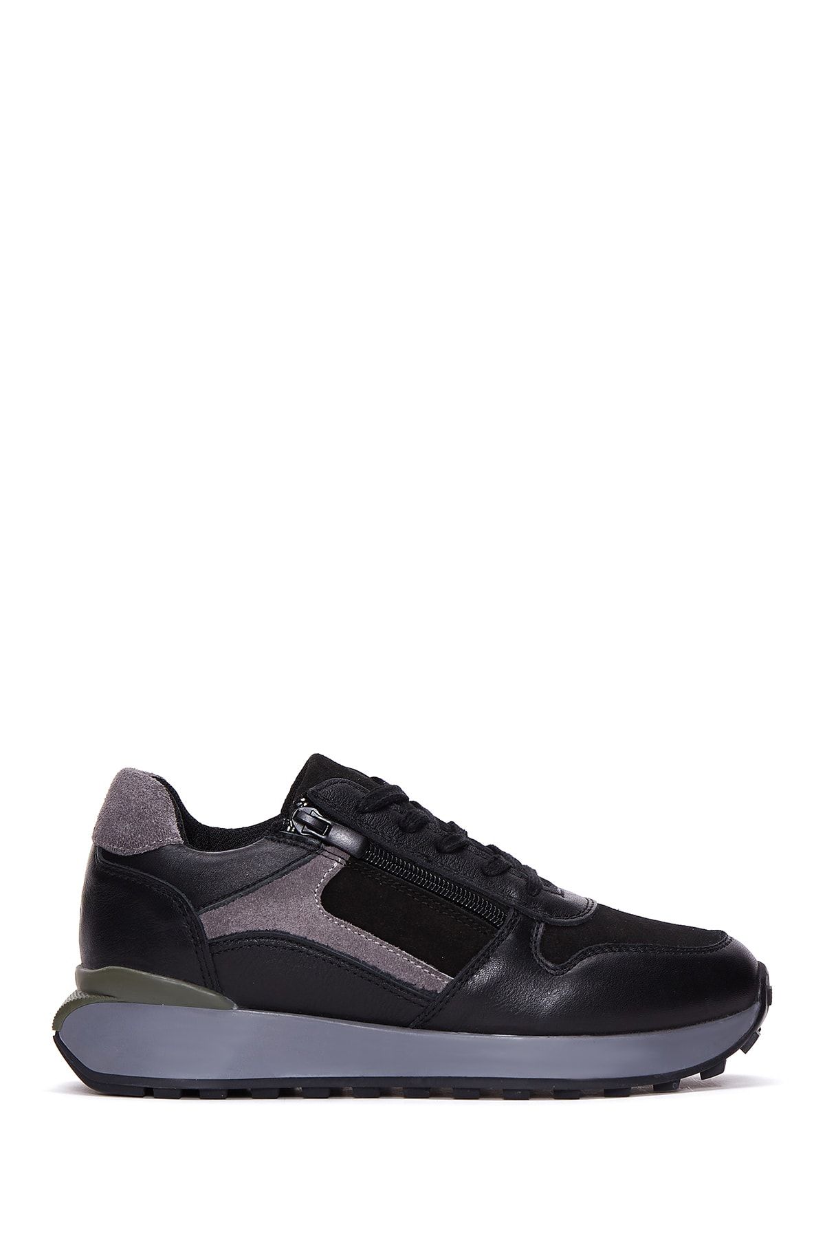 Women's Suede Detailed Leather Sneaker