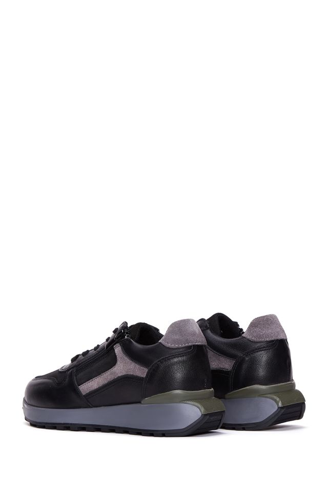 Women's Suede Detailed Leather Sneaker