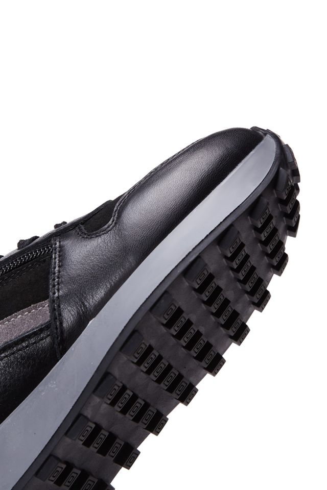 Women's Suede Detailed Leather Sneaker