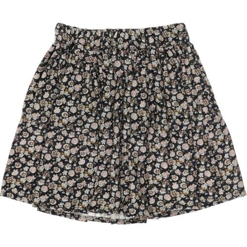 Girl's Floral Patterned Pleated Skirt