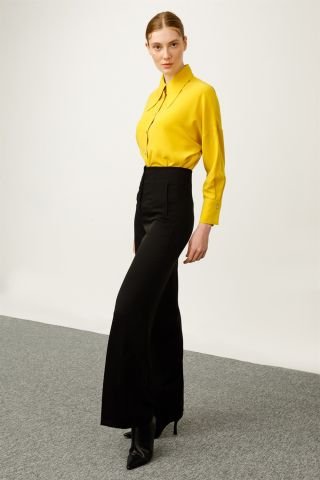 Ghisa Palazzo Trousers BLACK