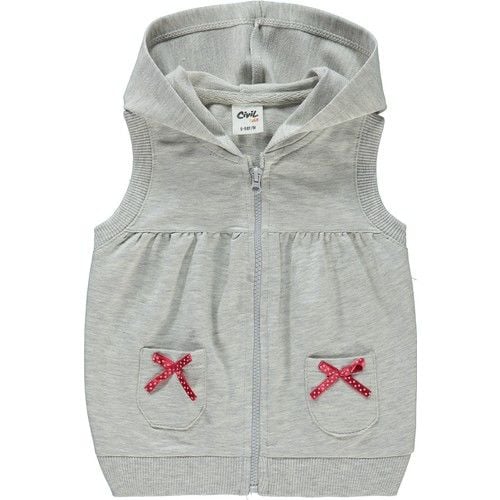 Baby Girl Hooded Vest Carmelange