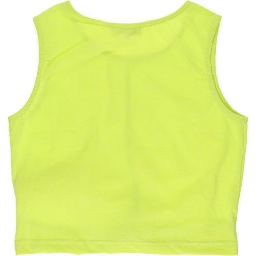 Girl's Waist Cross Band Detailed Crop Tank Top