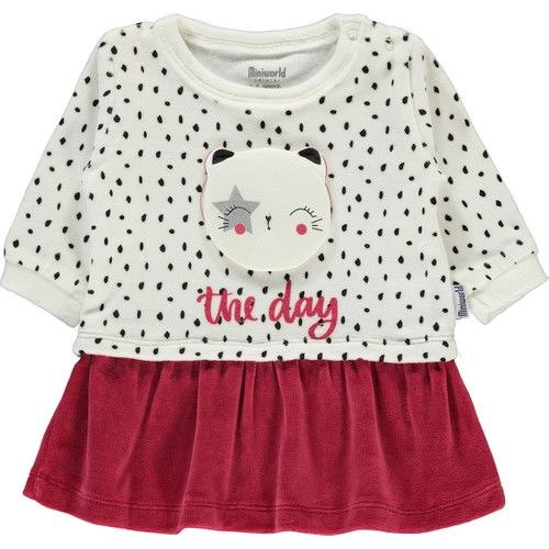 Miniworld Baby Girl Dress 3-12 Months Cherry Rotten