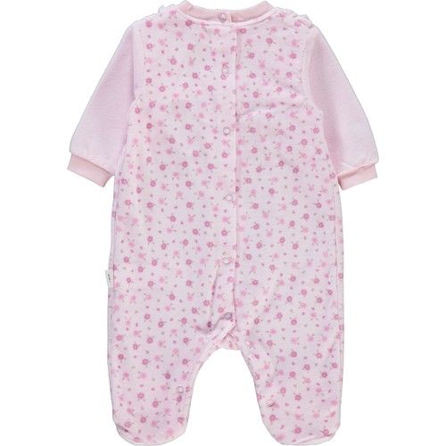 Baby Girl Booties Jumpsuit 1-6 Months Pink
