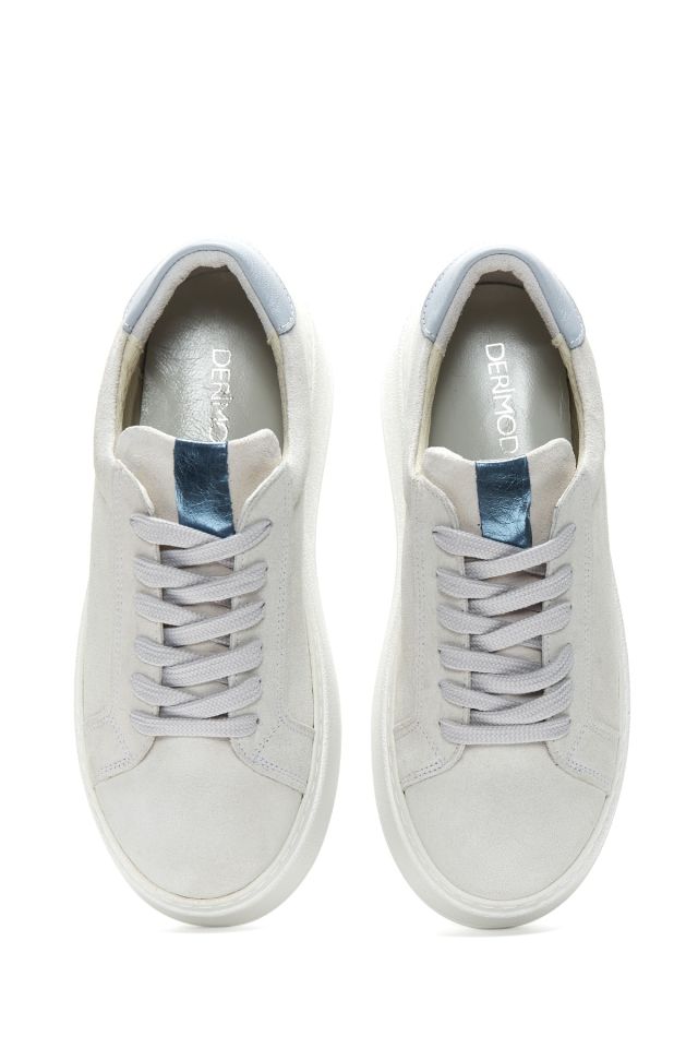 Kadın Deri Süet Yüksek Taban Sneaker