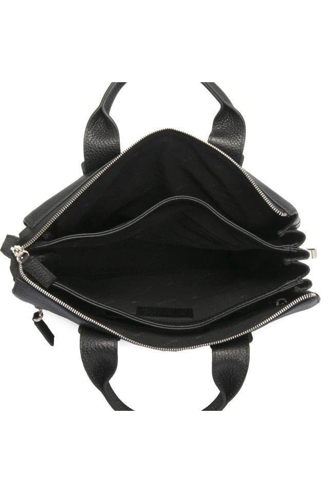 Leather Men's Briefcase/black