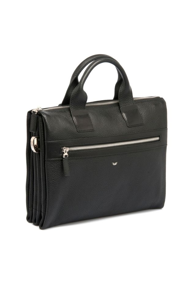 Leather Men's Briefcase/black