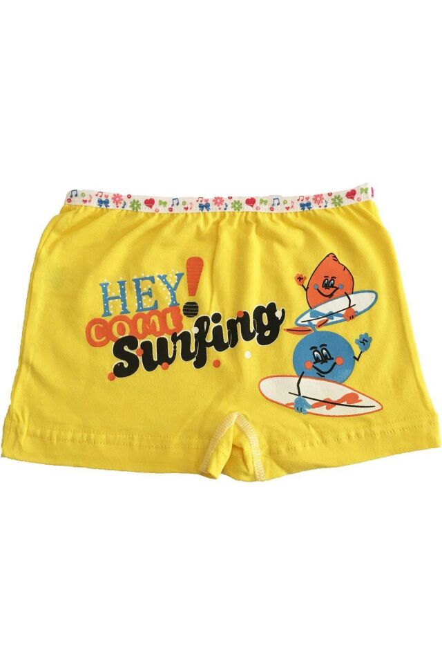 Underwear Girl Child Colorful Lycra Cotton Boxer Panties 6 Pack