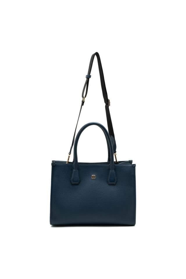 Grant Navy Blue Women's Leather Handbag