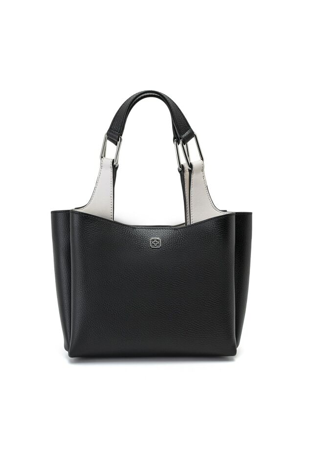 Aster Black Women's Leather Shoulder Bag