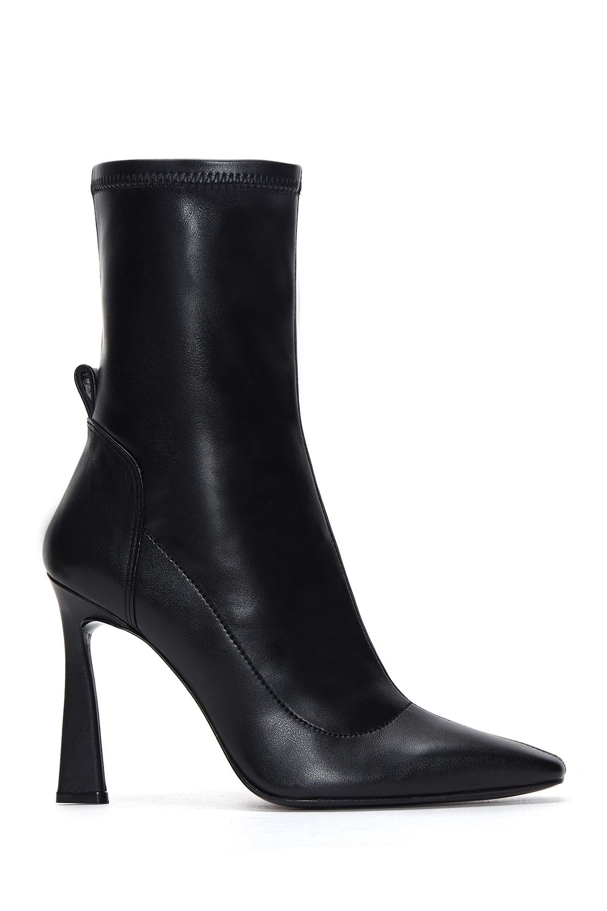 Women's High-Heeled Stretch Leather Boots