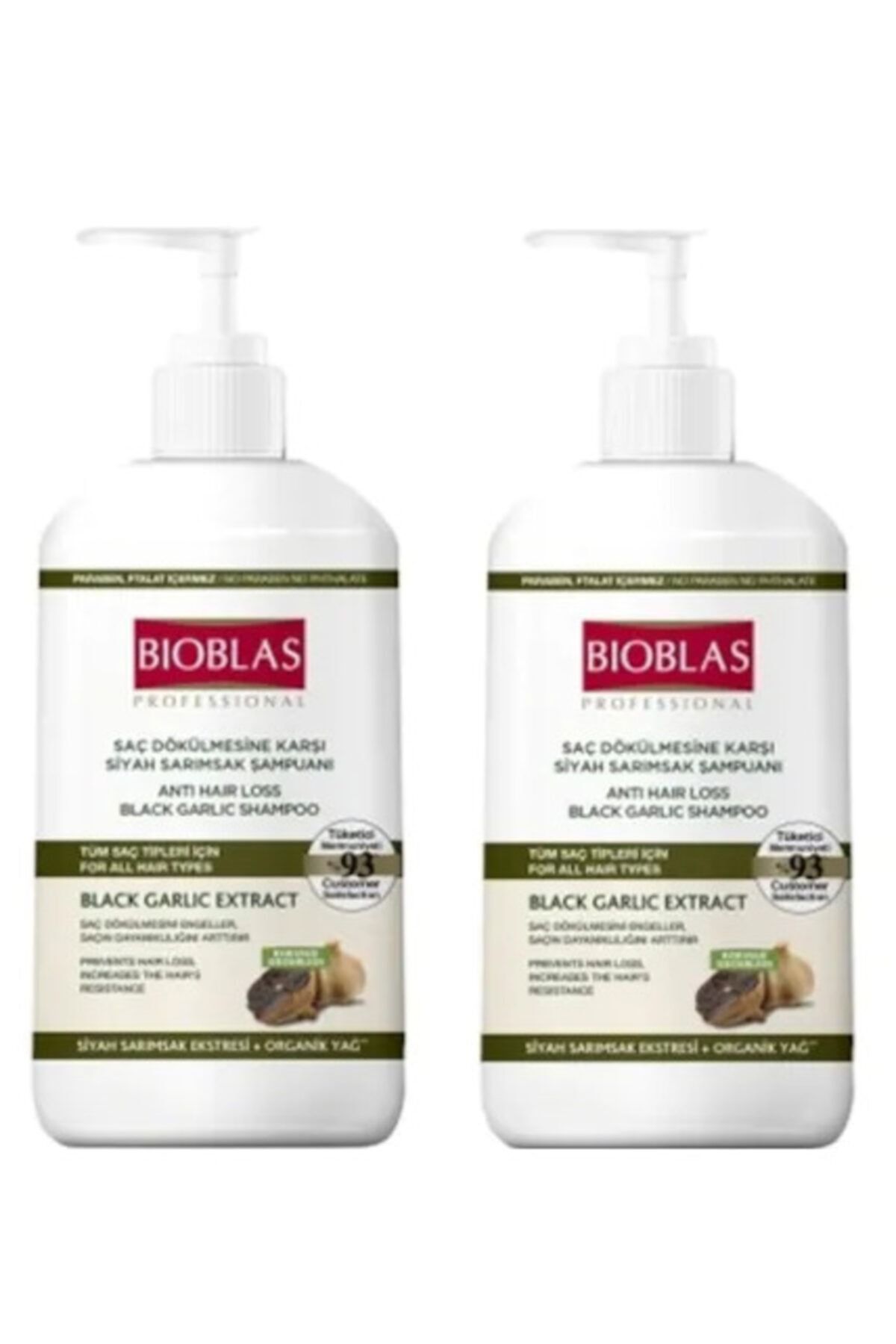 Black Garlic Extract Saç Dökülmesine Karşı Siyah Sarımsak Şampuanı 1000ml X 2'li Set
