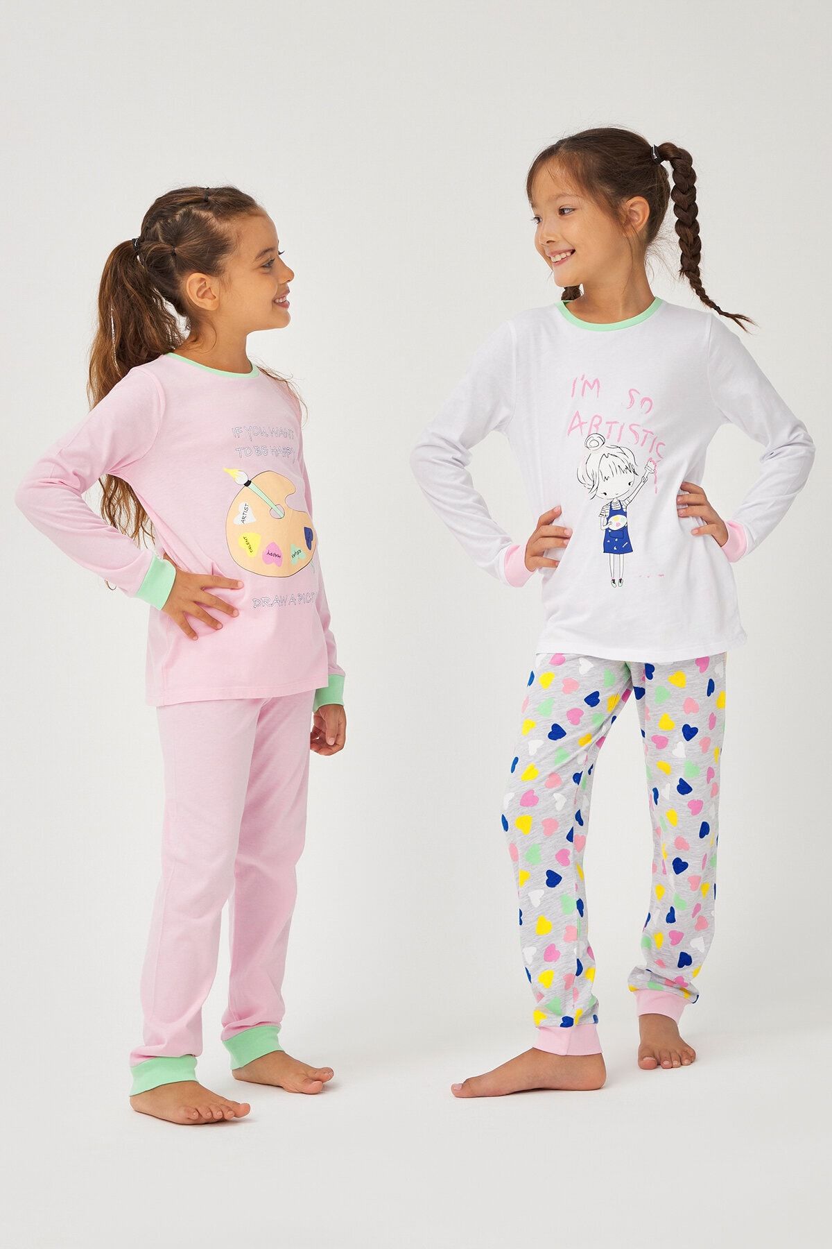 Kız Çocuk Artist 2li Pijama Takımı