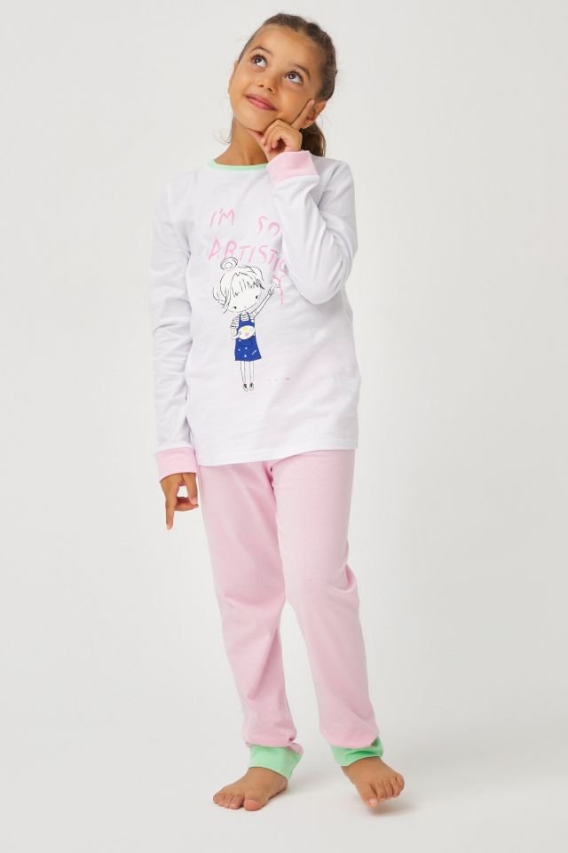 Kız Çocuk Artist 2li Pijama Takımı