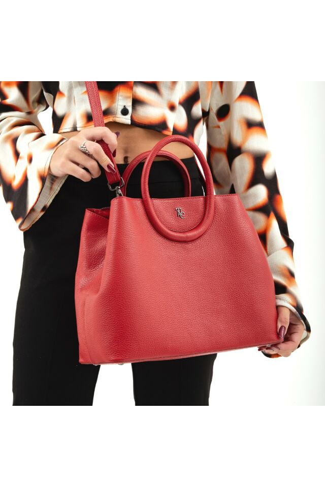 Women's Leather Shoulder Bag 898 6050 Bn Canta Sk 22/23