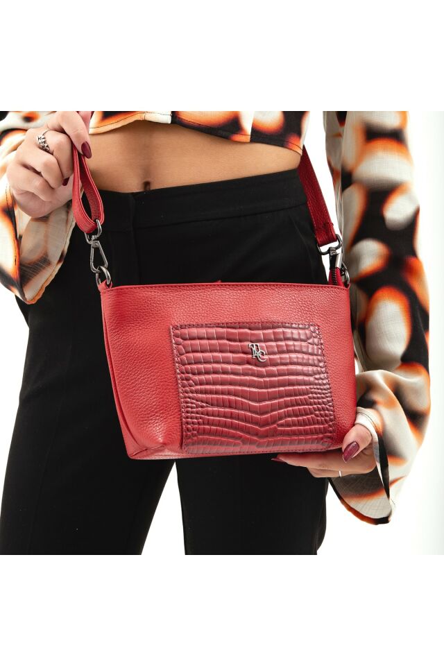 Women's Leather Shoulder Bag 898 6050 Bn Canta Sk 22/23