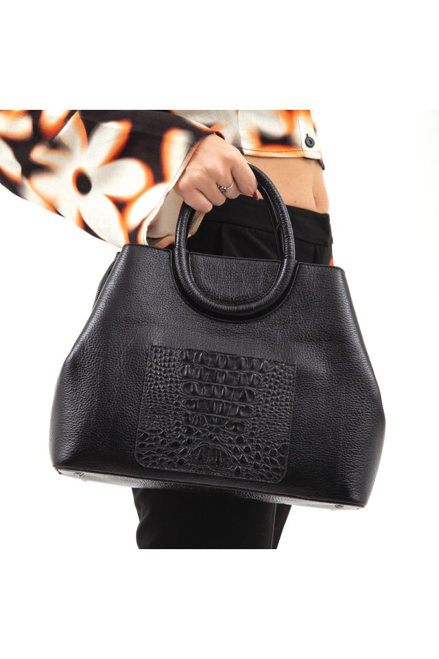 Women's Leather Shoulder Bag 898 6050 Bn Canta Sk 22/23