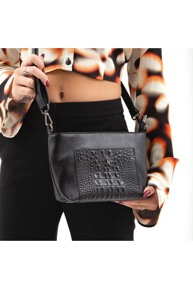 Women's Leather Shoulder Bag 898 6050 Bn Canta Sk 22/23