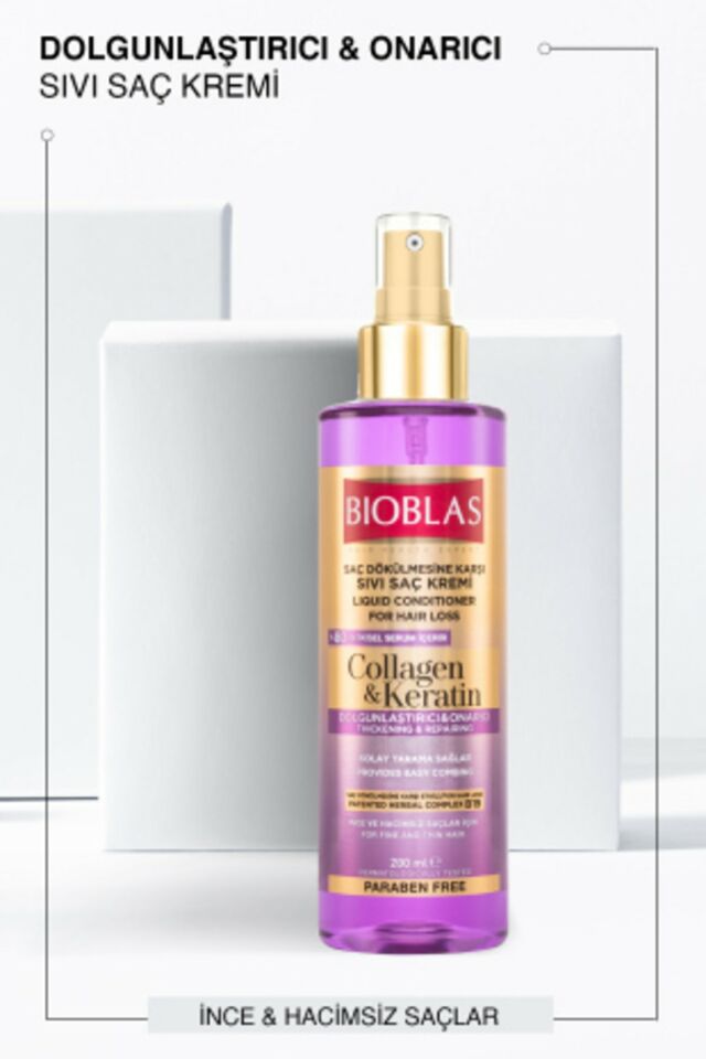 Sıvı Saç Kremi Kolajen+Keratin 200ml