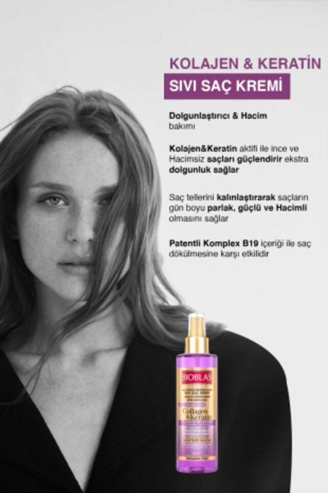 Sıvı Saç Kremi Kolajen+Keratin 200ml