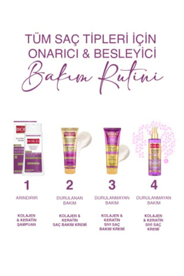 Sıvı Saç Kremi Kolajen+Keratin 200ml