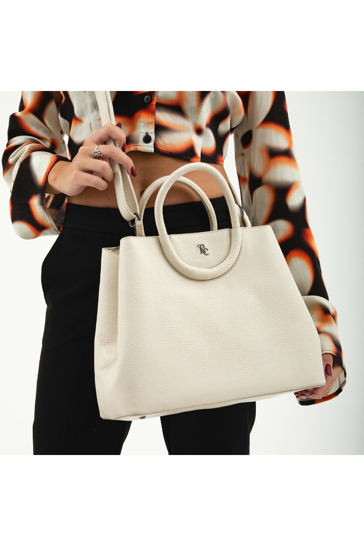 Women's Leather Shoulder Bag 898 6050 Bn Canta Sk 22/23