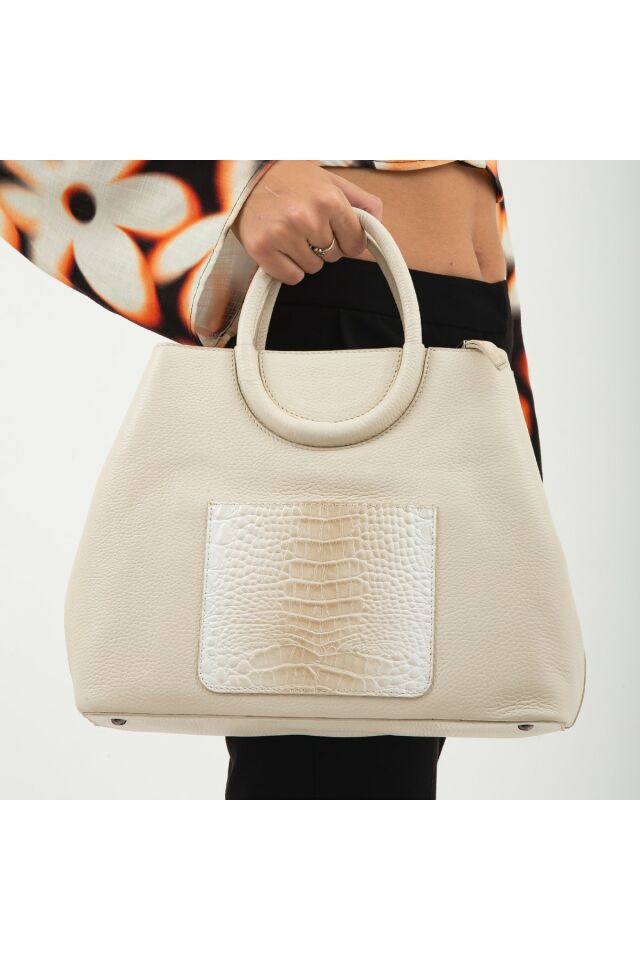 Women's Leather Shoulder Bag 898 6050 Bn Canta Sk 22/23