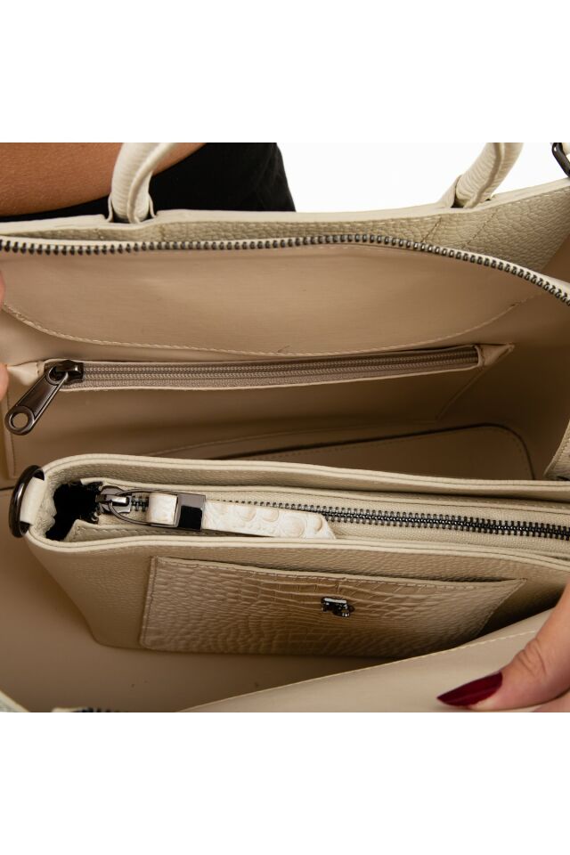 Women's Leather Shoulder Bag 898 6050 Bn Canta Sk 22/23