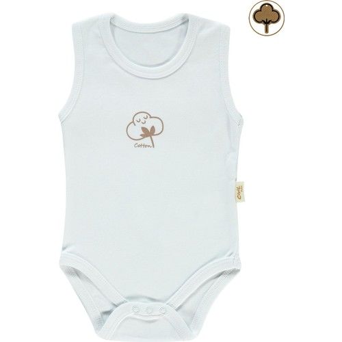Bebek Çıtçıtlı Badi 0-18 Ay Beyaz