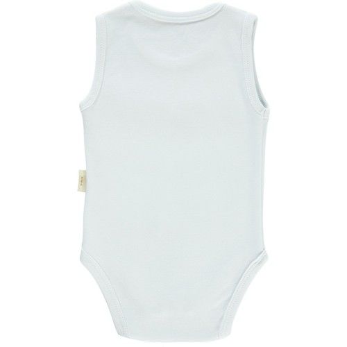Bebek Çıtçıtlı Badi 0-18 Ay Beyaz