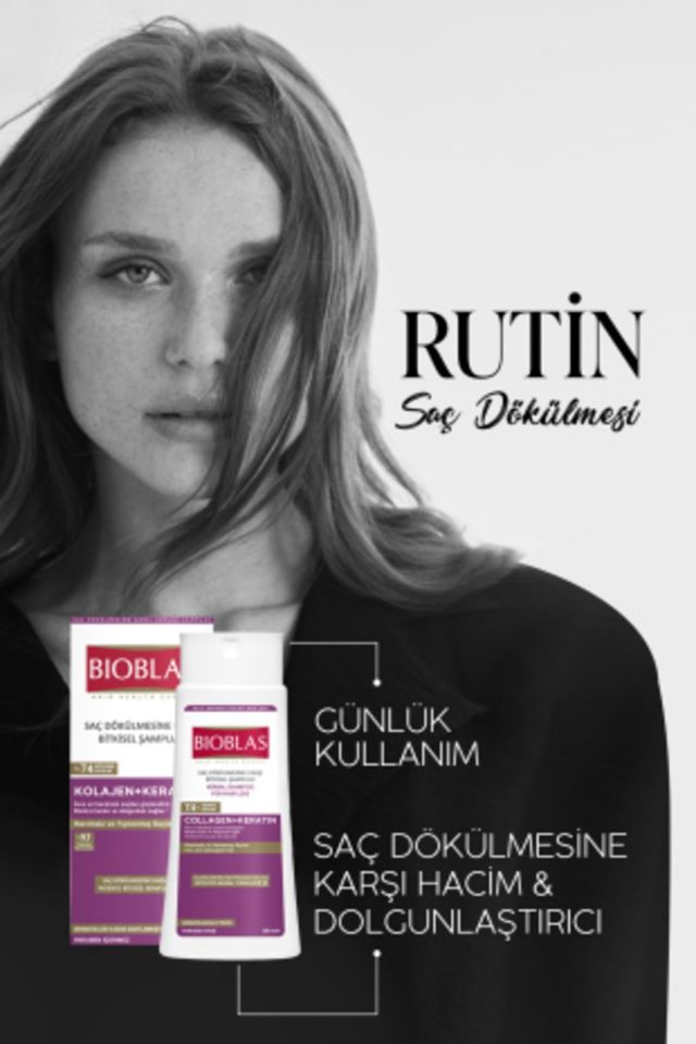 Saç Dökülmesine Karşı Hacim Şampuanı Collagen Keratin 360 ml