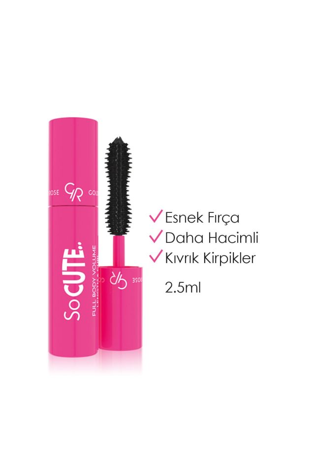 Siyah Maskara Seyahat Boy - So Cute Full Body Volume Length & Curl Mascara 2.5 ml