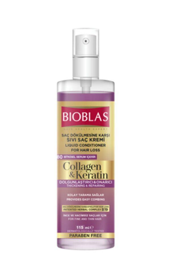 Saç Dökülmesine Karşı Collagen&Keratin Sıvı Saç Kremi 115ml