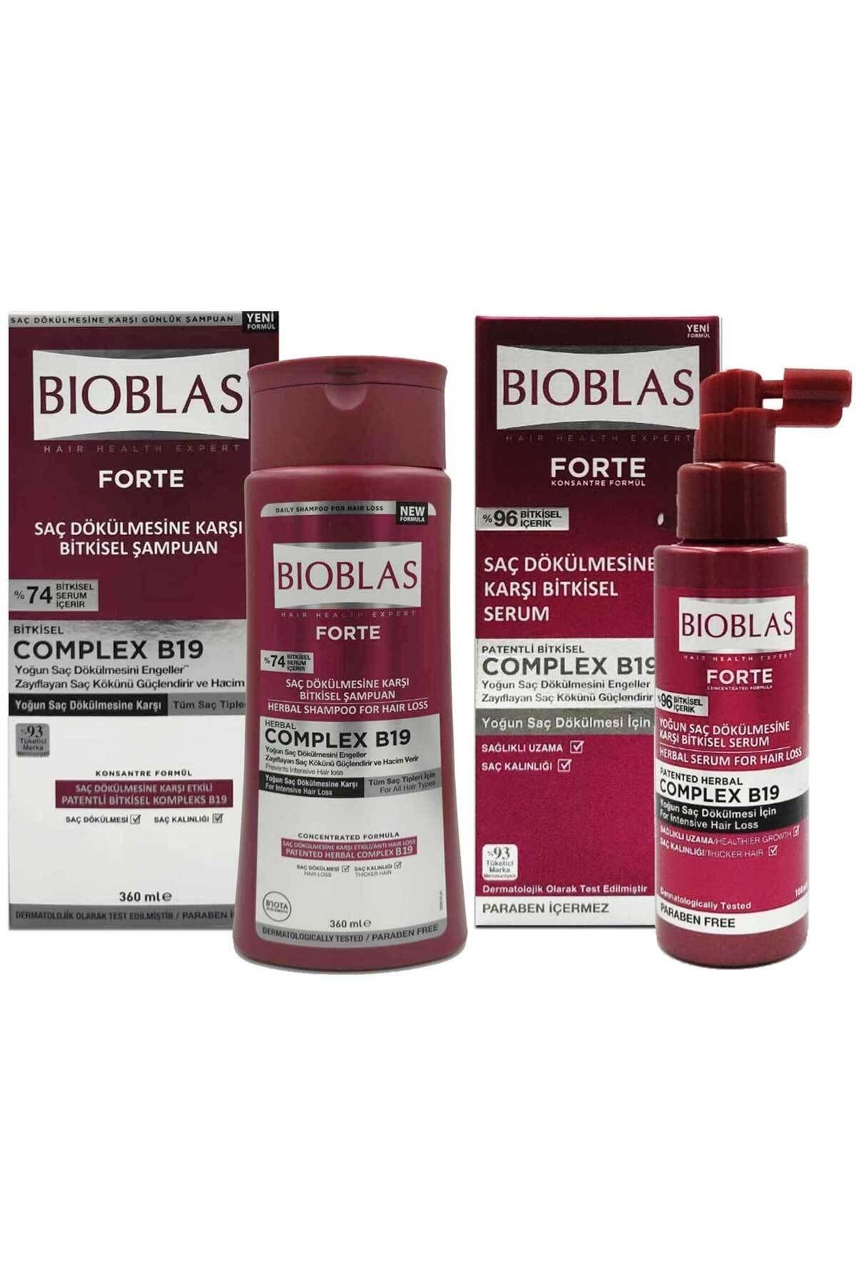 Forte Saç Dökülmesine Karşı Bitkisel Serum 100 Ml & Şampuan 360 Ml